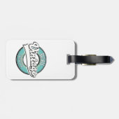 Bizerte tunisia  stijl logo bagagelabel (Achterkant horizontaal)