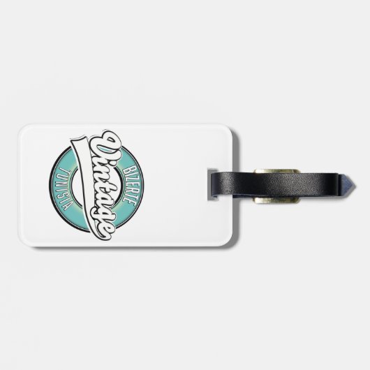 Bizerte tunisia stijl logo bagagelabel (Achterkant horizontaal)