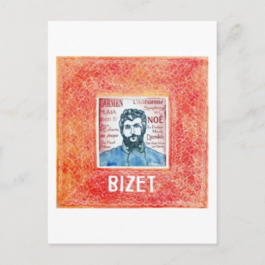 Bizet briefkaart (Voorkant)