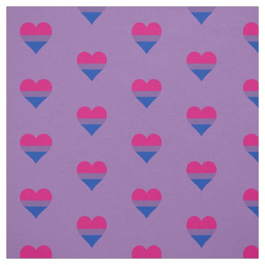 Bizexualiteit prideharten stof (Swatch)