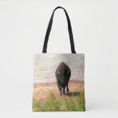 Bizon aan het water tote bag (Voorkant)