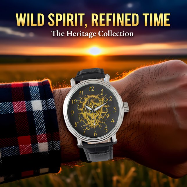 Bizon barst door een muur horloge (Creator heeft geüpload)