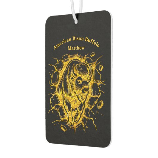 Bizon barst door een muur luchtverfrisser (Links)