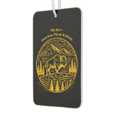 Bizon bij zonsondergang in berglandschap luchtverfrisser (Links)