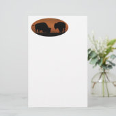 bizon briefpapier (Staand voorkant)