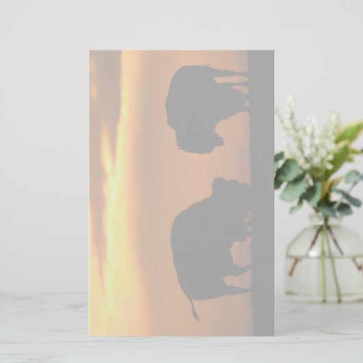 bizon briefpapier (Staand voorkant)