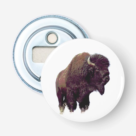 Bizon Buffalo  Button Flesopener (Voorkant)