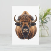 Bizon / Buffalo Kaart (Staand voorkant)