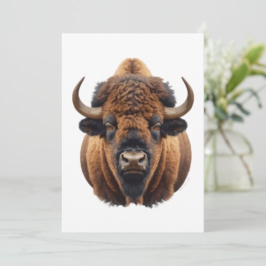 Bizon / Buffalo Kaart (Staand voorkant)