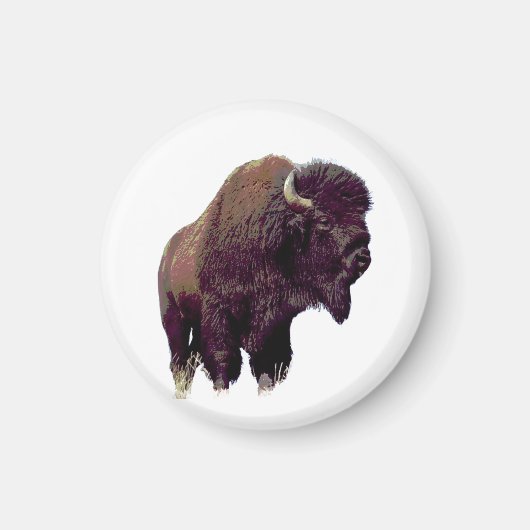 Bizon Buffalo  Magneet (Voorkant)