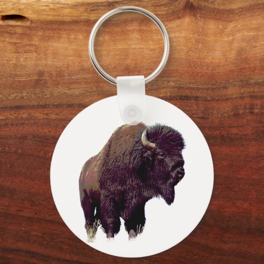 Bizon Buffalo Sleutelhanger (Voorkant)