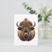 Bizon / Buffel Briefkaart (Staand voorkant)