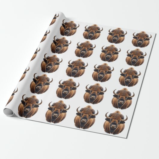 Bizon / Buffel Cadeaupapier (Uitgerold)