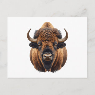 Bizon / Buffel Feestdagenkaart