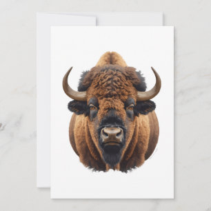 Bizon / Buffel Feestdagenkaart