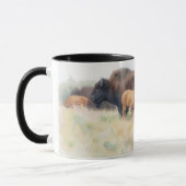 Bizon Buffel Kunst Wild Dier Natuur Mok Beker (Links)