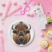 Bizon / Buffel Papieren Bordje (Feest)