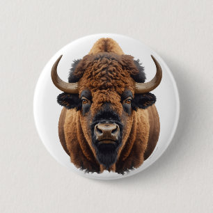 Bizon / Buffel Ronde Button 5,7 Cm