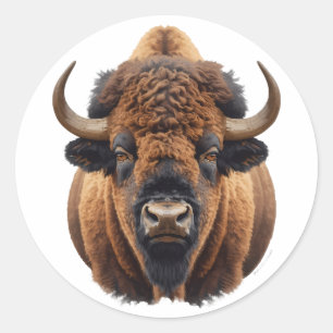 Bizon / Buffel Ronde Sticker