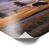 Bizon grazen in het Upper Geyser Basin Foto Afdruk (Hoek)