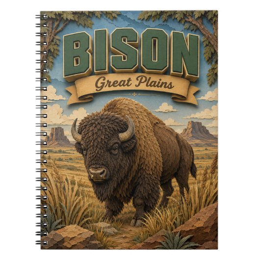 Bizon Great Plains POPCUT Notitieboek (Voorkant)