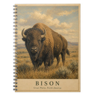 Bizon Great Plains VINTAGE Notitieboek