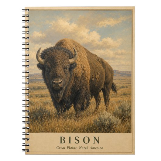 Bizon Great Plains VINTAGE Notitieboek (Voorkant)