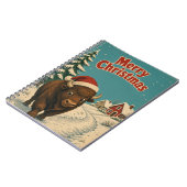 Bizon IJzig Pad Dier Kerstmis Notitieboek (Linkerzijde)