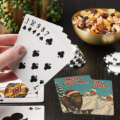 Bizon IJzig Pad Dier Kerstmis Pokerkaarten (Insitu)