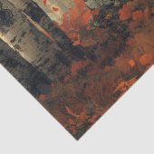 Bizon in de herfst Bossen Kunstwerk Decoupage Tissuepapier (Detail)