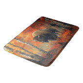 Bizon in de herfstkunst van Bossen Badmat (Gekanteld)