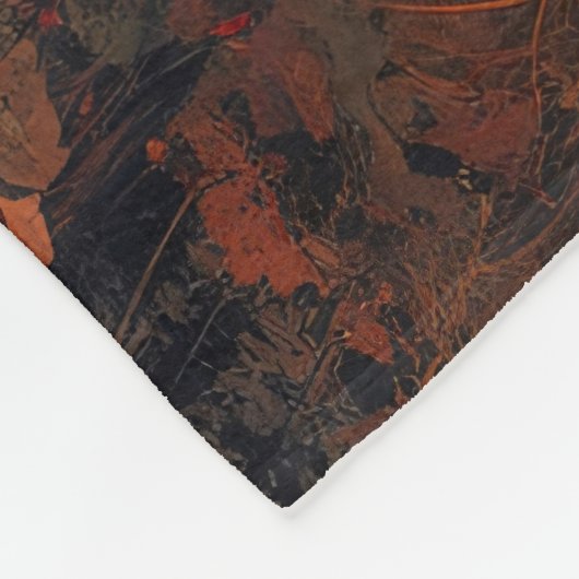 Bizon in de herfstkunst van Bossen Fleece Deken (Hoek)