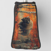 Bizon in de herfstkunst van Bossen Golfheadcover (Draai 90)