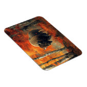 Bizon in de herfstkunst van Bossen Magneet (Rechterzijde)