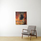 Bizon in de herfstkunst van Bossen Wandkleed (In situ)