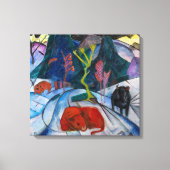 Bizon in de winter Franz Marc | Canvas Afdruk (Voorkant)