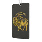 Bizon in een bos illustratie luchtverfrisser (Links)