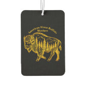 Bizon in een bos illustratie luchtverfrisser (Achterkant)