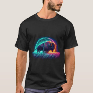 Bizon in Grassland, wilde dieren T-shirt
