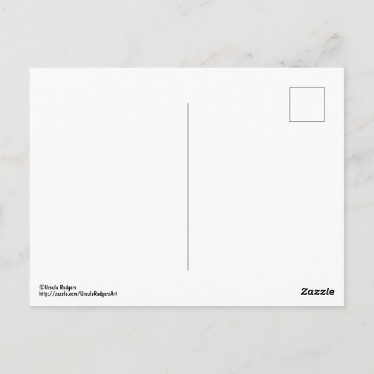 Bizon in Yellowstone Briefkaart (Achterkant)