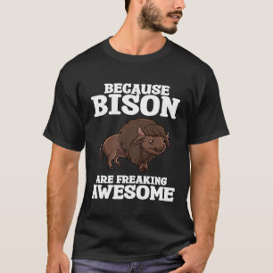 Bizon Koe Buffalo Nationaal Park Westelijke Wilder T-shirt