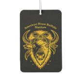 Bizon met bandana in grafische stijl luchtverfrisser (Voorkant)