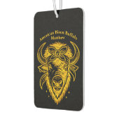 Bizon met bandana in grafische stijl luchtverfrisser (Links)