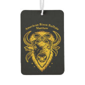 Bizon met bandana in grafische stijl luchtverfrisser (Achterkant)