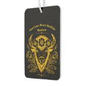 Bizon met bloemkroon in ingewikkeld ontwerp luchtverfrisser (Links)