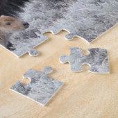 Bizon met kalf, Yellowstone Legpuzzel (Zijkant)