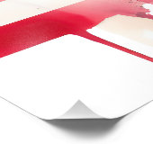 Bizon met vlag van de Verenigde Staten van Amerika Foto Afdruk (Hoek)