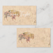 bizon ontwerp dubbelzijdig visitekaartje (Voorkant / Achterkant)