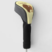Bizon ontwerp golfheadcover (Schuin)