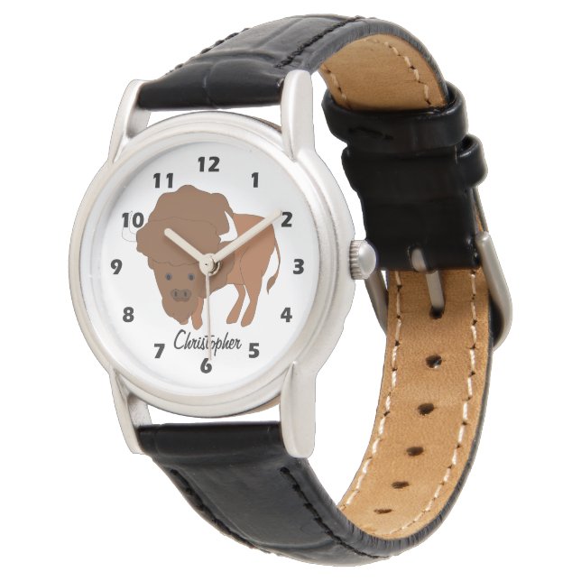 Bizon ontwerp horloge (Gekanteld)